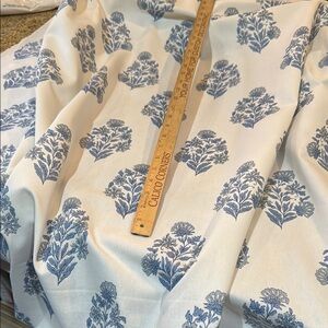 Pindler Blue Floral Print Fabric